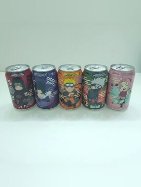 Naruto Series Ocean Bomb Sparkling Water 5-Pack Limited Edition Drinks